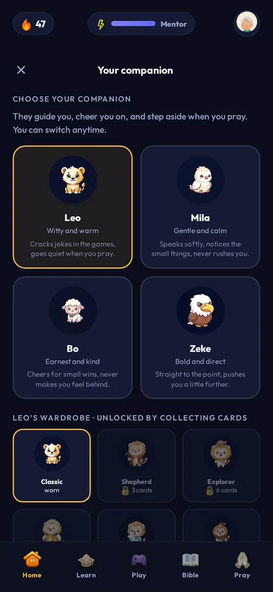 Choosing a companion animal